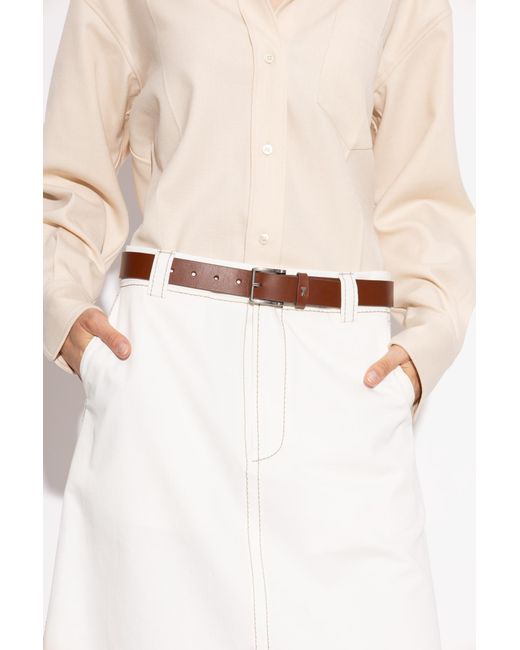 AMI Brown Leather Belt