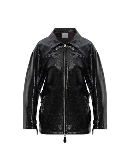 Courreges Black Lacquered Jacket