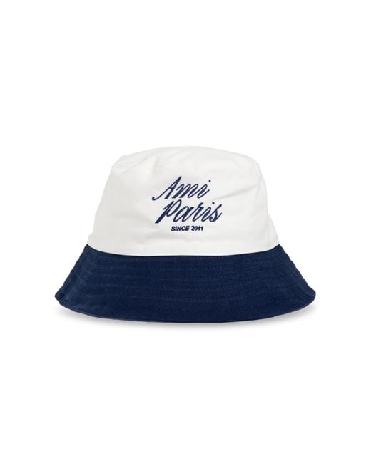 AMI Blue Hat With Embroidered Logo