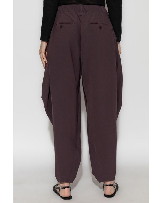 Issey Miyake Purple Trousers With Pockets