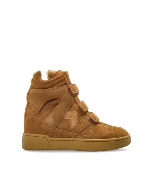 Isabel Marant Brown Wedge Heel Shoes 'Im3'