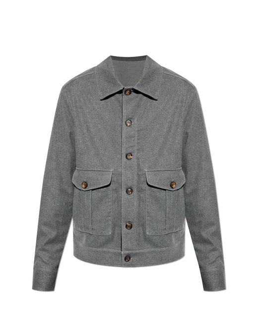 Eleventy Gray Wool Jacket for men