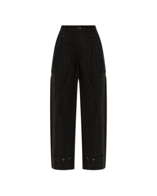 Issey Miyake Black Trousers With Pockets
