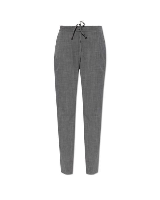Fabiana Filippi Gray Wool Pleated Trousers