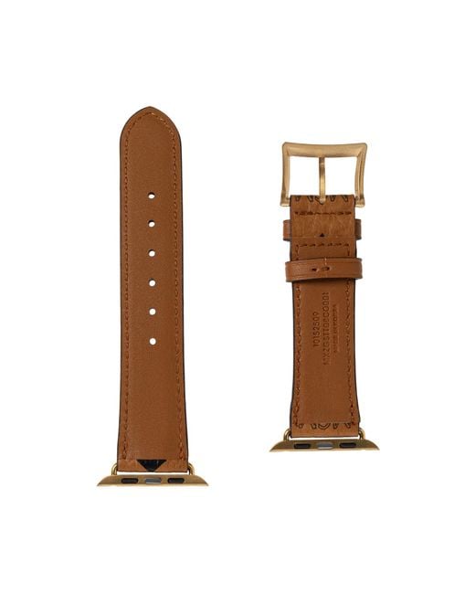MCM White Apple Watch Band for men