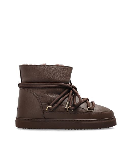 Inuikii Brown "Full Leather" Snow Boots