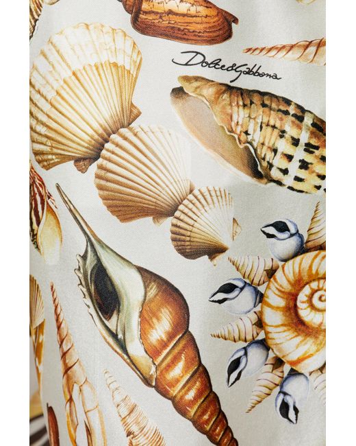 Dolce & Gabbana Natural Silk Shorts for men