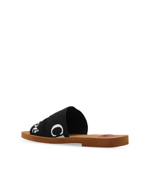 Chloé Black Sliders