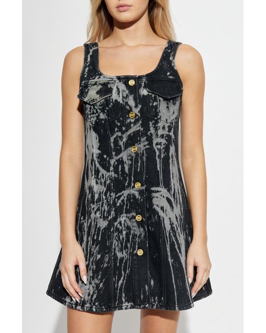 Ganni Black Denim Dress