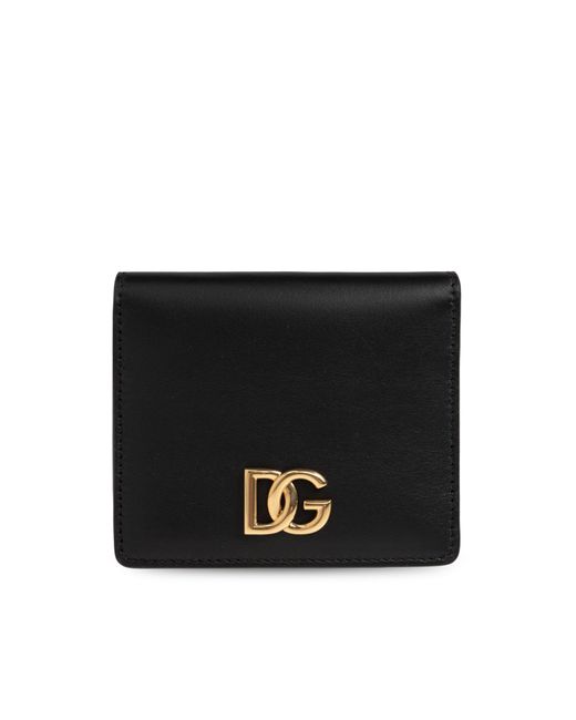 Dolce & Gabbana Black Leather Wallet With Logo