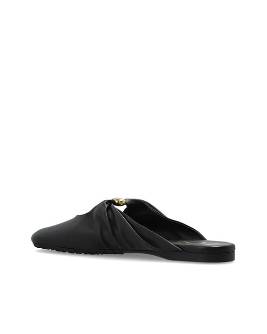 Loewe Black 'Pebble' Slides