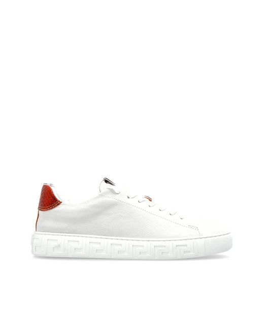 Versace "Greca" Sports Shoes in Blue | Lyst