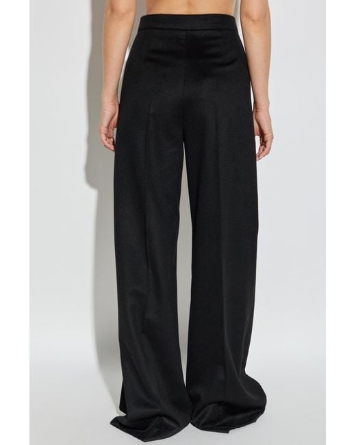 Max Mara Black Wool Trousers 'Ori'