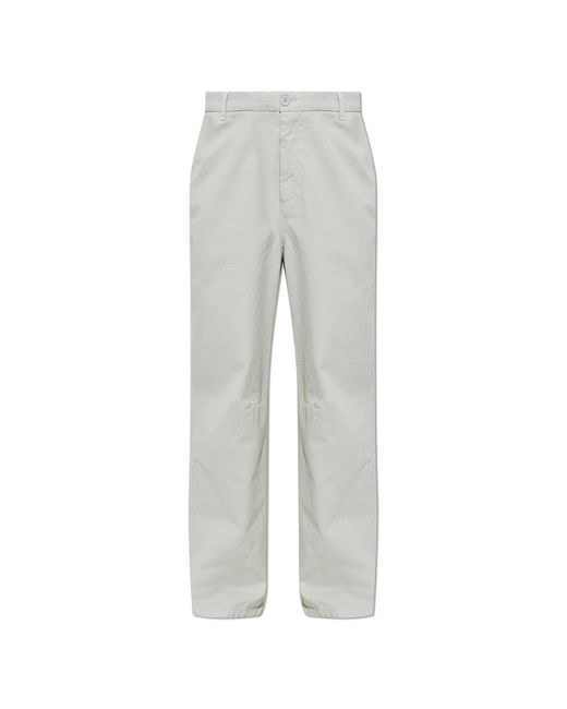 American Vintage Gray Cotton Trousers for men