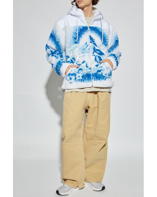 Casablanca Blue Hooded Jacket for men
