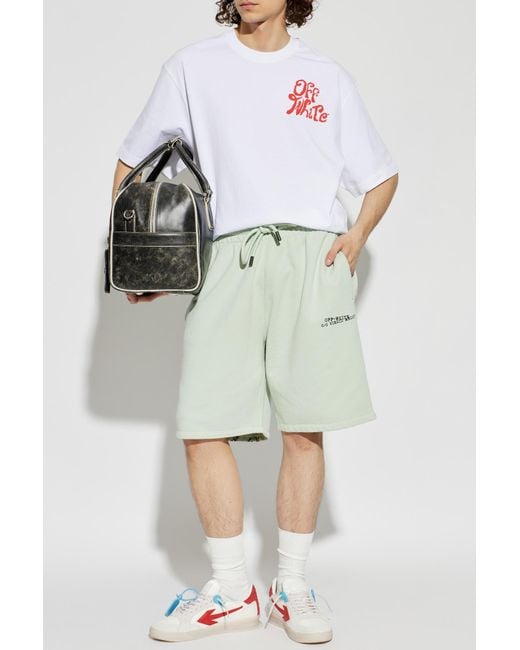 Off-White c/o Virgil Abloh White T-Shirt With Printed Logo for men
