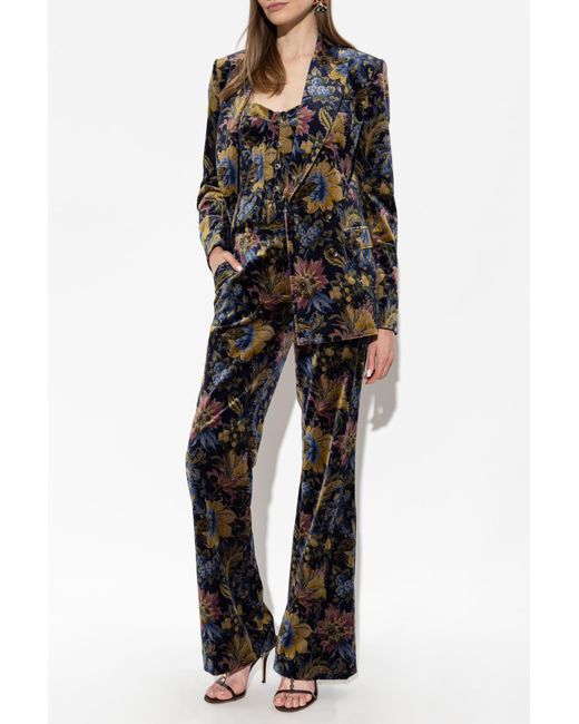 Etro Black Velour Top