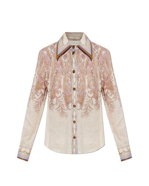 Zimmermann Natural Shirt With Print