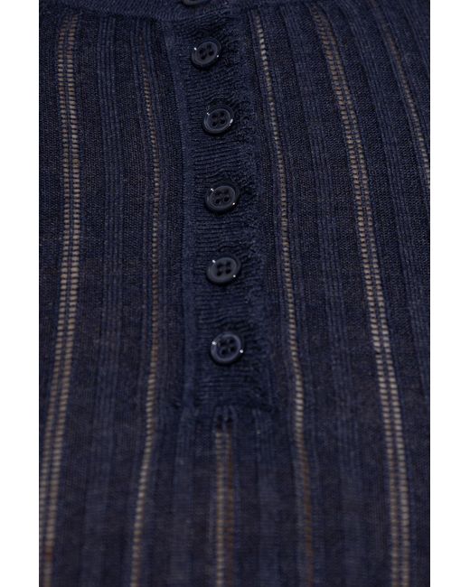 Ulla Johnson Blue Top "Delia"