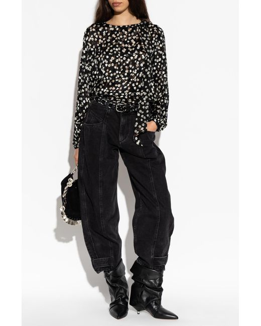 Isabel Marant Black Top "Rirma"