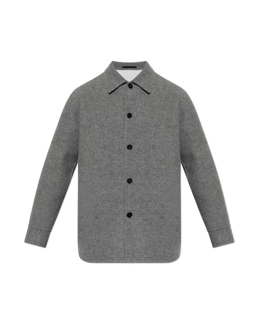 Jil Sander Gray Wool Shirt for men