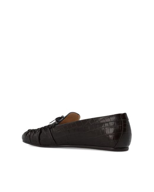 Stuart Weitzman Black "Brit" Loafers Shoes