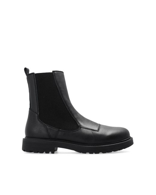 DIESEL 'd-alabhama' Leather Chelsea Boots in Black for Men - Lyst