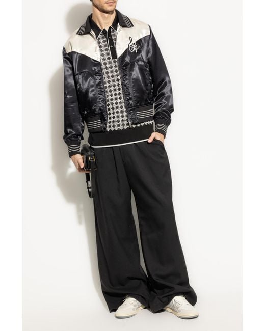 Amiri Black Bomber Jacket for men