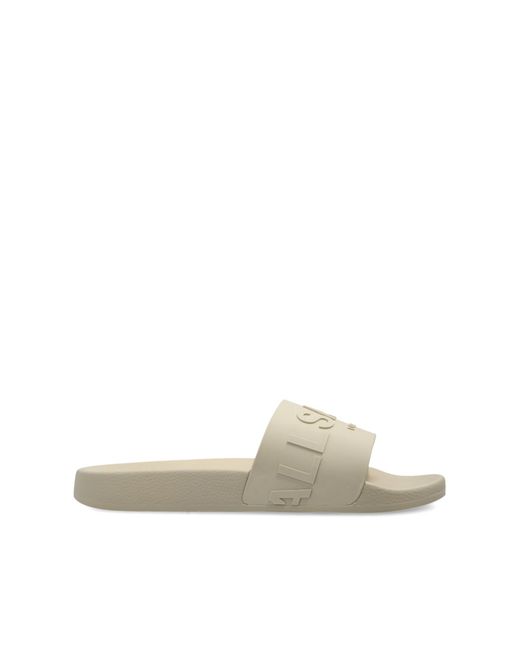 AllSaints White 'Biggy' Slides