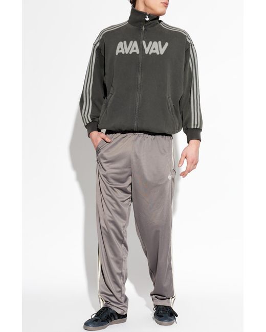 Adidas Originals Gray Sweatpants With Straight Legs for men