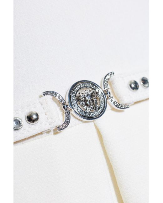 Versace White Wool Dress