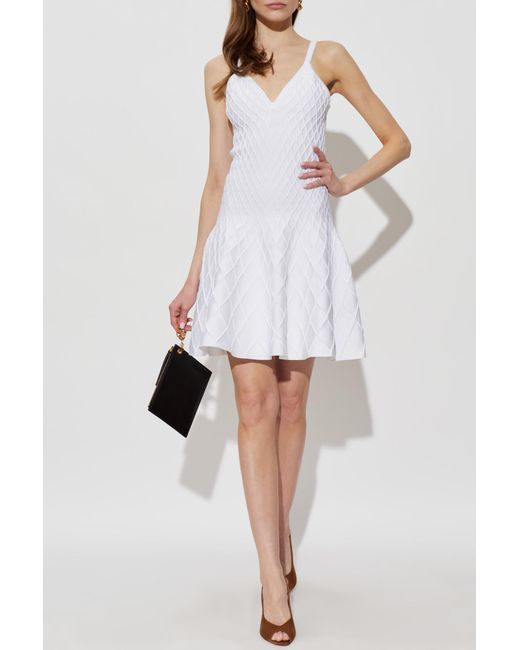 Balmain White Strappy Dress