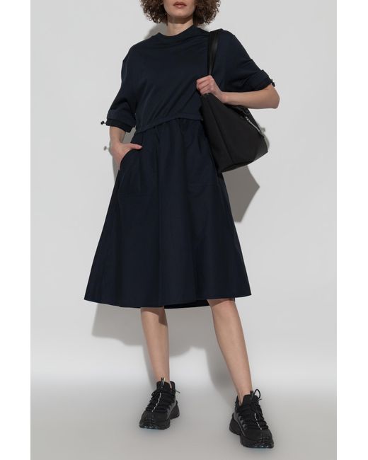 MONCLER / モンクレール | ABITO DRESS コットン 異素材切替