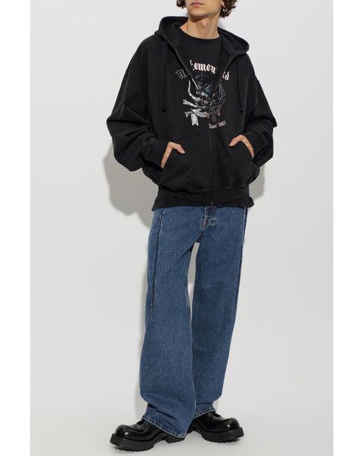 Vetements Black Sweatshirt With Print for men