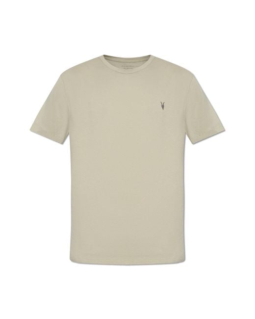 AllSaints White 'brace' T-shirt With Logo, for men