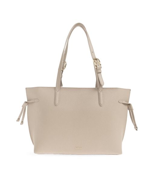 Furla Natural "Ava Medium" Shopper Bag