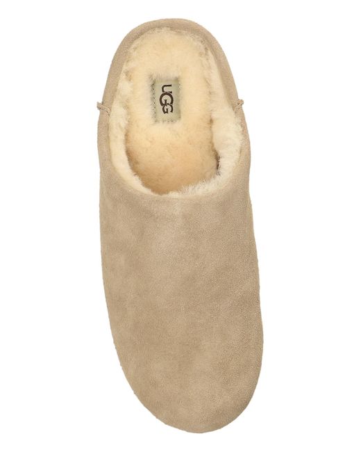 Ugg Natural Suede Slides 'Elea'