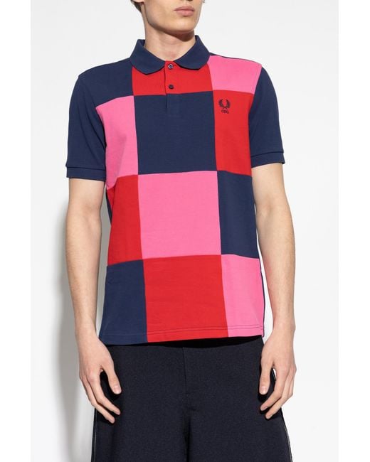 Comme des Garçons Checkered Pattern Polo for men