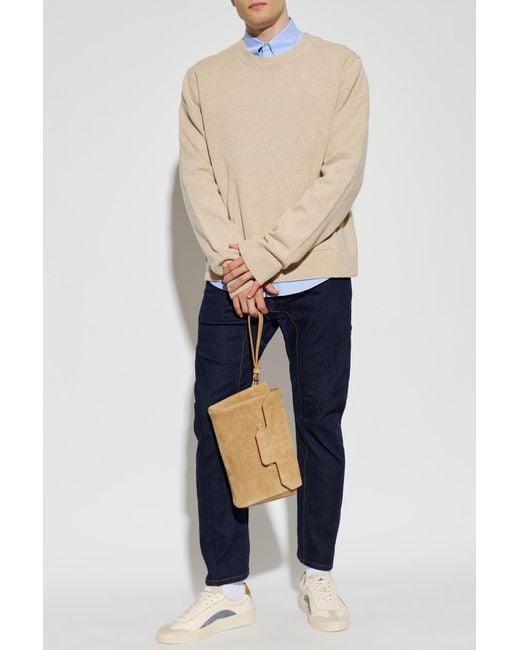 DSquared² Natural Wool Sweater With Pocket for men