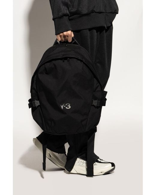 Y-3 Black Backpack With Logo