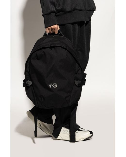 Y-3 Black Backpack With Logo