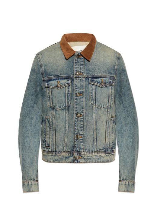 Zadig & Voltaire Blue "Bases" Denim Jacket for men