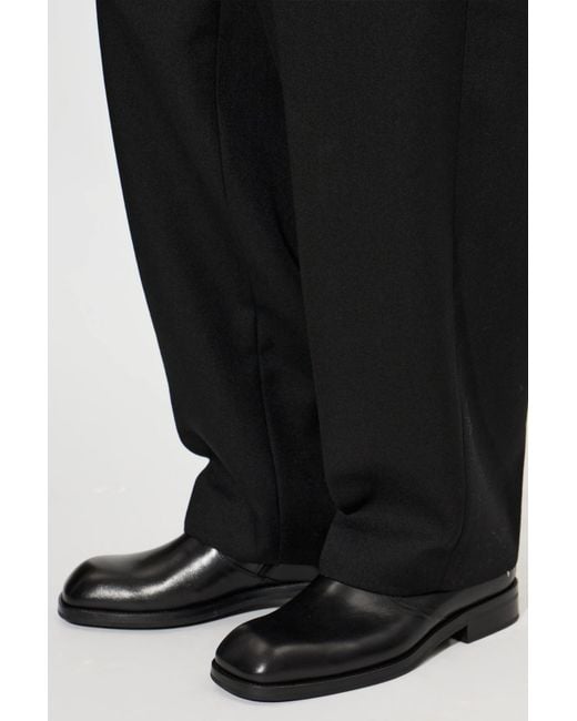 Lemaire Black Leather Shoes for men