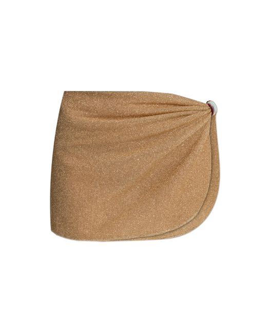 Oseree Natural Pareu With Lurex Thread