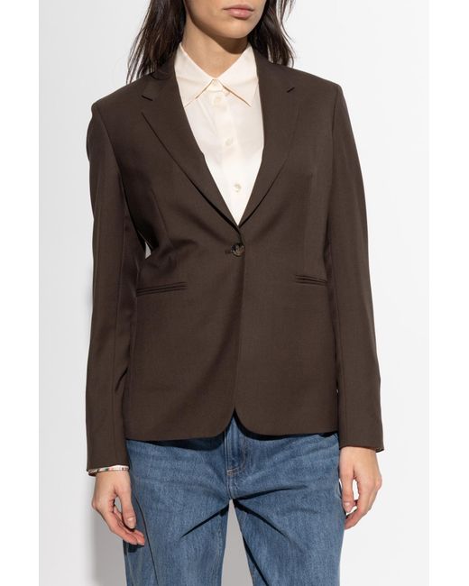 Paul Smith Brown Single-Vent Blazer