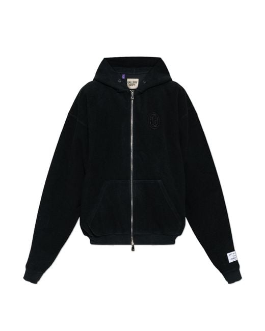 GALLERY DEPT. Black Oversized Fit Sweatshirt With Logo for men