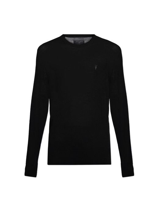 AllSaints Black Wool Sweater Mode for men
