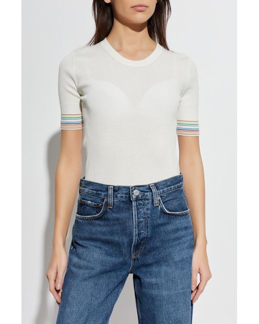Paul Smith White Fitted Top