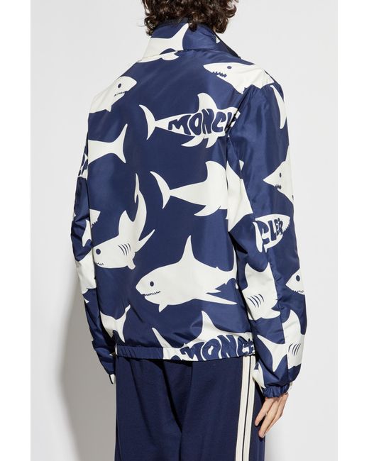 Moncler Blue Reversible Jacket Lachat for men