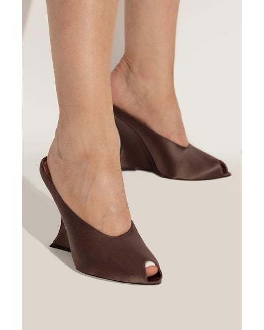 Paris Texas Brown Wedge Sandals "Nina"